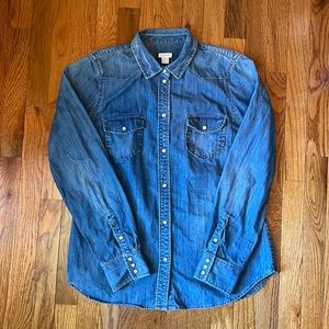 J. Crew Chambray Button Up